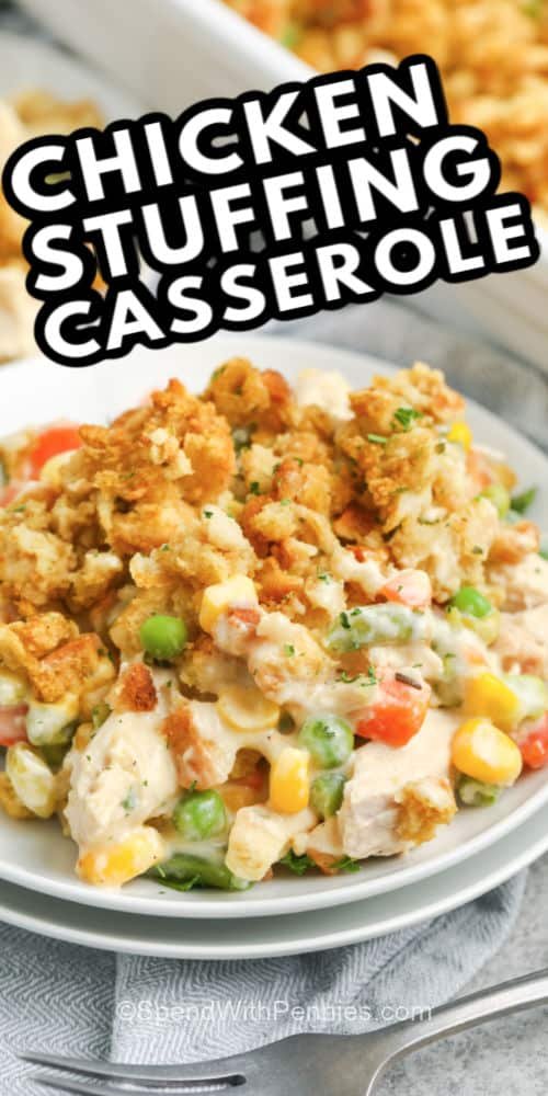 Stove Top Stuffing Chicken Casserole With Mixed Vegetables